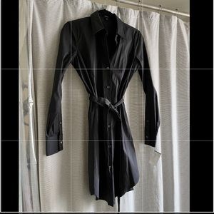 Black button down dress